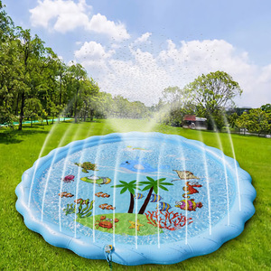 Alfombra Inflable de Agua con Diseño Oceánico para Niños, Piscina de Juegos al Aire Libre para Niños Pequeños - Product Image 1