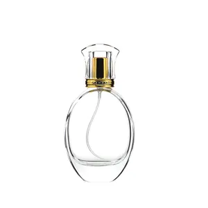 Flacon avec atomiseur carré et personnalisé de 30ml/50ml/100ml, bouteille de parfum en verre, prix d'usine, nouveau