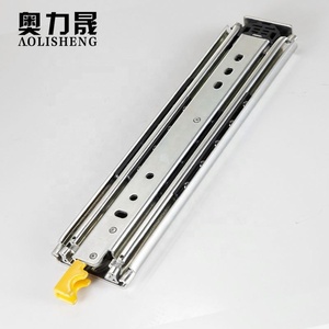 AOLISHENG Industrielle 34 Zoll 2,5mm Dicke <span class=keywords><strong>3</strong></span> Falten Ausstellung Heavy Duty Drawer Slide Schiene Mit Locking - Product Image 4