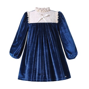 2021 primavera lindo Boutique <span class=keywords><strong>ropa</strong></span> de los niños vestido de las niñas, de 12 años de terciopelo bebé niñas vestido de <span class=keywords><strong>bautizo</strong></span> - Product Image 1