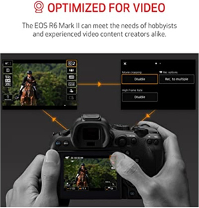 Appareil photo hybride EOS R6 Mark II avec objectif RF24-105mm F4-7.1 <span class=keywords><strong>STM</strong></span>, kit plein format, capteur CMOS 24,2 MP, capture vidéo, image électronique - Product Image 6