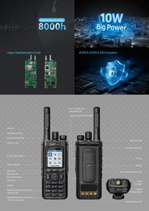QUANSHENG 2026 Nouveau Talkie-walkie portable numérique DMR MX800 10W avec cryptage AES256, étanchéité IP68, GPS et Bluetooth bidirectionnel - Product Image 5