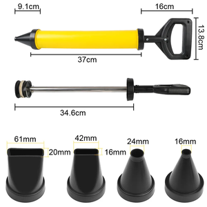 <span class=keywords><strong>Pistolet</strong></span> à mastic manuel industriel, outil de remplissage de <span class=keywords><strong>joint</strong></span>, 4 buses, acier inoxydable, plastique, pulvérisateur de ciment/crémier, OEM Dashing - Product Image 3