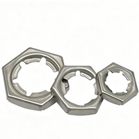 Écrou de contre-prise hexagonal en acier inoxydable résistant à la corrosion, anti-déchirure, autobloquant