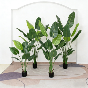 Plante artificielle de bananier du voyageur, faux bananier, plante tropicale artificielle pour la décoration de la maison, du bureau et de l'hôtel - Product Image 3