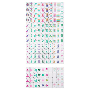 Pink Mahjong Tiles Set 160 Pieces with Lightweight Design and Easy Grip for Wholesale Family Game and Casual <b>Entertainment</b> Use - Product Image 5
