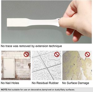 Hebilla adhesiva móvil de doble cara, marco de <span class=keywords><strong>pared</strong></span> estirable que no daña, pegatina de pintura colgante, fijación <span class=keywords><strong>sin</strong></span> clavos <span class=keywords><strong>sin</strong></span> <span class=keywords><strong>marcas</strong></span> - Product Image 3
