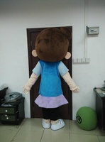 Costume de mascotte de Noël personnalisé pour adultes, personnages de dessins animés pour filles, en peluche, design personnalisé