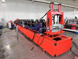 Machine automatique à changement rapide des trous de poinçonnage du canal C Z du cadre en acier C Z Purlin Roll Forming Machine - Product Image 3