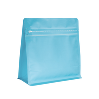 Bolsa Universal para Granos de Café, Octogonal, Sellada, de Grado Alimenticio, Autoportante, con Cierre Ziplock y Válvula, de Aluminio, para Supermercados