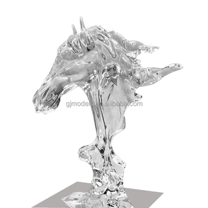 SLA transparent translucide <span class=keywords><strong>cheval</strong></span> animaux service d'impression 3d semi-transparent stl 3d pièces imprimées prototype rapide en résine transparente - Product Image 1