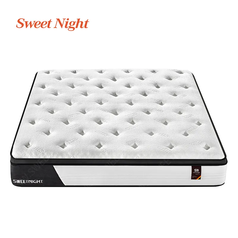 3Cm Memory Foam Opgerold Schuim Matras Topper Queen Size 3 Gezoneerd Pocketvering Zachte Goedkope Down Topper Comprimeren