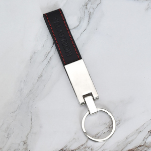 High Quality Zinc Alloy Metal Pu <strong>Leather</strong> Keychain Personalized Logo Car <strong>Leather</strong> <strong>Keyring</strong> for Promotion Activities - Product Image 4