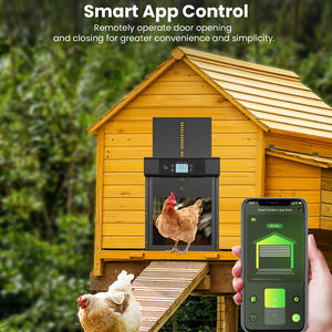 Puerta Automática para Gallinero, Moderna, Impermeable, con Pantalla LCD Grande, Control Remoto por Aplicación WiFi, Temporizador, Alimentada por Energía Solar y Batería de Aluminio - Product Image 6