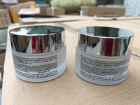 Pot Cosmétique en Verre Transparent 30ml 50ml 100ml 50g 100g, Pot Vide pour Crème et Baume à Lèvres