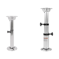 Piétement de table télescopique en acier inoxydable personnalisable et réglable en hauteur pour yachts et camping-cars (OEM/ODM)