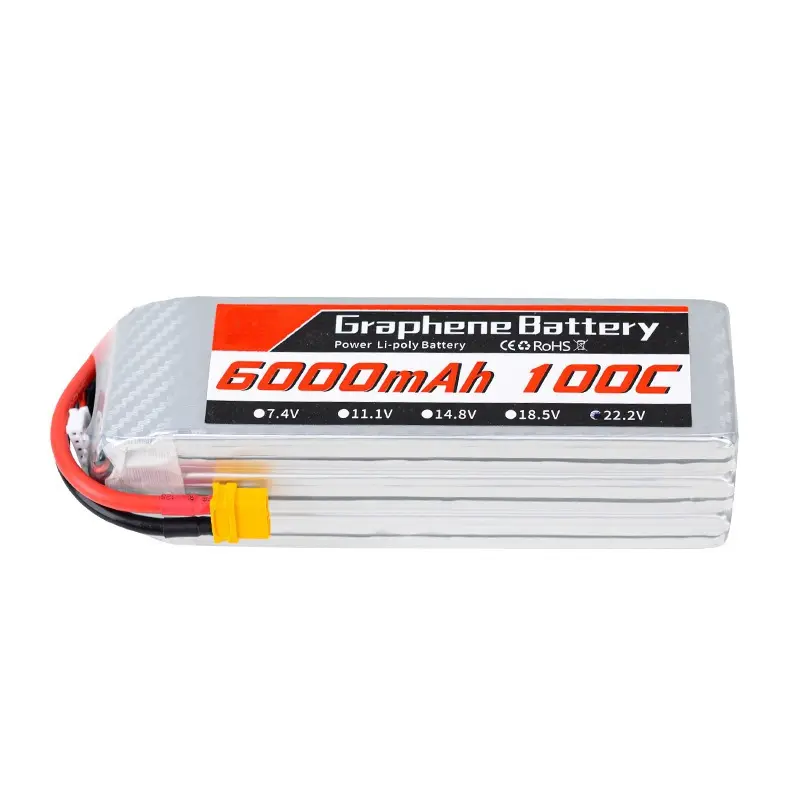 22.2V 6000MAh 100C High-Rate Lithium Battery 7/8/9 Inch Crossing Machine Universal
