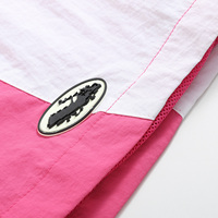 Personnalisé Vente en gros Hommes Nylon Ripstop Patchwork Séchage rapide Formation Décontracté Plus La Taille Baggy Running Coupe-Vent Court Avec Ceinture