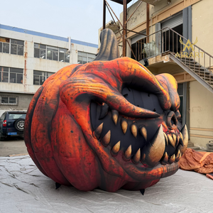 Calabaza Inflable Gigante para Publicidad |   Cerdo silvestre inflable con colmillos como accesorio de Halloween - Product Image 6