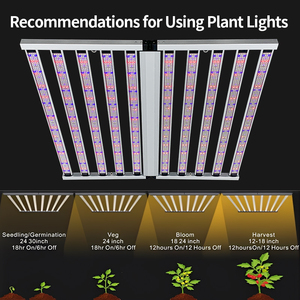 Andy hiệu quả cao 4 * 4ft 1000W + 100W UV quang phổ đầy đủ 10 thanh thương mại dẫn phát triển đèn với UV - Product Image 3