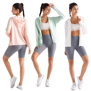 Women Hooded Sun Protection <b>Jacket</b> UPF50+ Full Sleeve Lightweight Breathable Solid Color Outdoor <b>Cooling</b> Top - Product Image 6