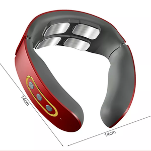 Masajeador de cuello en forma de U, blanco, portátil, EMS, baja frecuencia, 3D, inalámbrico, calefacción inteligente, pulso, 4 cabezales, novedad, superventas - Product Image 6