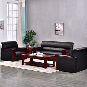 Luxury Modern Leather Office <b>Sofa</b> Round Desktop Power Grommet Smart Office Desk <b>Sofa</b> Office Boss Stainless Steel <b>Sofa</b> <b>Set</b> - Product Image 2