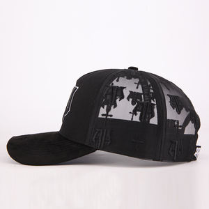 หมวกแก๊ปทรงโค้งคุณภาพสูง ตาข่ายปักลายเต็มใบ ประดับคริสตัล พร้อมปักโลโก้ตามสั่ง - Product Image 4