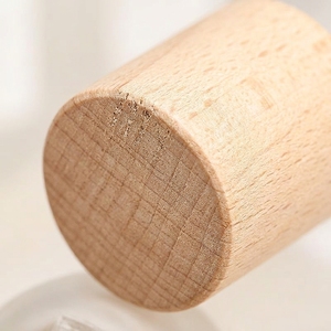 Luxury Custom 30ml 50ml 100ml Frosted Glass Perfume <b>Bottle</b> with Natural Cylindrical Wood Cap <b>Empty</b> Fragrance <b>Spray</b> <b>Bottle</b> for Hi - Product Image 6