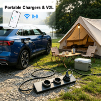 Caricatore EV Portatile Intelligente 3.5kW 16A 240V Modo 2 EVSE con Controllo Tramite App Tuya, Scarica V2L, Tipo 2, Tipo 1, GB/T, Spina Personalizzabile OEM