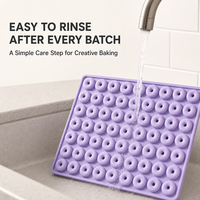 Outils de fabrication de bonbons DIY, moule en silicone à 40 trous pour petits donuts, antiadhésif, durable, efficace, pratique, décorateur de friandises, bac à glaçons