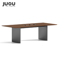 JUOU Mobilier de bureau au design moderne Pieds en métal Tables de conférence Table de réunion Bureau et chaises de luxe