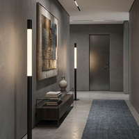 Lampadaire LED contemporain à commande tactile, hauteur réglable, intensité variable, style nordique moderne, aluminium argenté et noir, lumière chaude 3000K, facile à installer