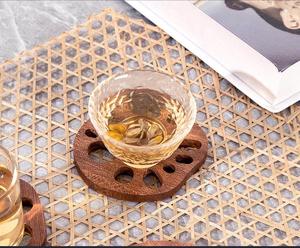 Sottobicchiere in <span class=keywords><strong>Cristallo</strong></span> Resistente al Calore, Antiscivolo, con Incisione Laser Fai-da-Te e Stampa UV, Decorazione da Scrivania - Product Image 1