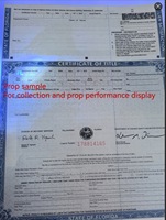 High Quality Watermark Certificate Micro Text Certificate UV Invisible Certificate Water Mark Certificate for Prob