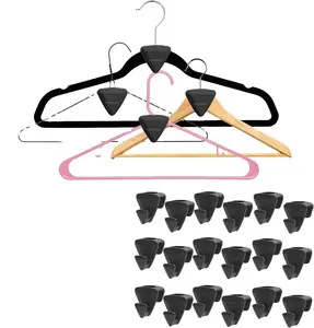 Nieuwe Collectie Hanger Ruimte Kleding Driehoeken Haken Plastic Magische Hanger Haken Voor Hangers Ruimtebesparende Kleding Kast Organizer