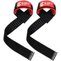 Correas de Levantamiento de Pesas de Algodón Resistentes Personalizadas con Agarre de Goma para Entrenamiento en Gimnasio y Levantamiento de Pesas, Protección Profesional Antideslizante