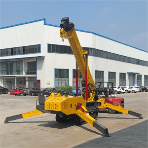 Mobile Crawler <b>Crane</b> 5 Ton Telescopic Small Hydraulic <b>Engine</b> Mini Spider Price Spider <b>Crane</b> - Product Image 4