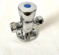Robinet de douche moderne à poignée unique en laiton poli motif de pulvérisation de pause robinets chromés à retardement avec compteur d'hôtels