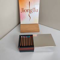 Bâtonnets d'encens portables de voyage, saveurs variées (Pêche, Café, Oud, Bois de Santal), coffret cadeau, vente en gros, personnalisable