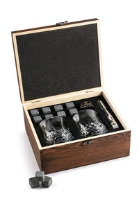 <span class=keywords><strong>Bar</strong></span> accesorios whisky piedras regalo Premium escalofriante rocas 2 vaso de whisky en <span class=keywords><strong>la</strong></span> decoración de madera caja - Product Image 5