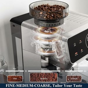 Cafetera Espresso CAFELFFE MK-903 con Espumador de Leche Integrado, Extracción en Frío, Control Táctil, 1500W - Uso Doméstico y de Oficina, Todo en Uno - Product Image 5