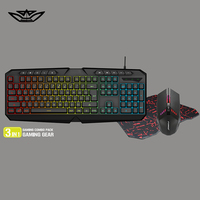LVKIDRON Dernier modèle Teclados Gamer Clavier Lumineux Filaire USB Plug and Play pour E-sports Rooms Desktop PC Computer