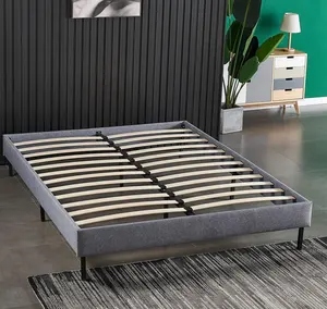 Modern bed furniture knock down frame bed base wholesale in China