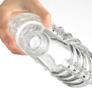 OEM ODM şeffaf şeffaf 500ml yaratıcı tasarım süper çakmaktaşı konyak cam şişeler