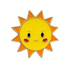 Broche de Metal de estilo japonés de Kuang Lingling Only You Thai <span class=keywords><strong>Drama</strong></span> Sun Character plateado grabado insignia de Metal para parejas de estudiantes - Product Image 1