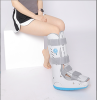 Attelle de fixation de la cheville, botte orthopédique gonflable à double airbag, semelle compensée, récupération post-opératoire, boucle réglable, certifiée CE