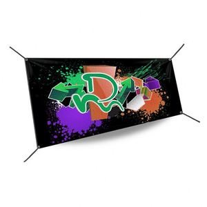 Banderoles et drapeaux promotionnels en vinyle PVC imprimés sur mesure pour les événements publicitaires en plein air - Prix direct usine - Product Image 1