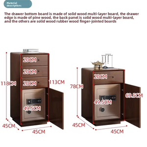 Modern <strong>Mini</strong> Smart Digital Bedside Nightstand Safe Assembled <strong>Drawer</strong> for Hotel Office Guest New Apartment Living Room Use - Product Image 6