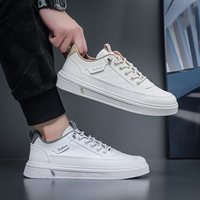 Chaussures de course pour hommes, blanches, légères, respirantes, tendance, polyvalentes, à semelle plate, sport, décontractées, été